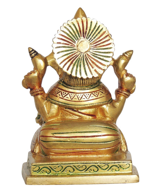 Brass Ganesh Ji God Idol Statue 1.22 Kg